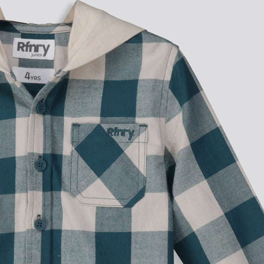 Boys Hoodie Shirt Green