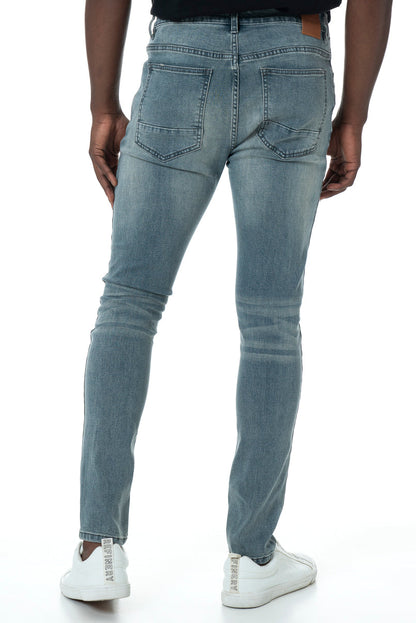 Rf10 Ripped Skinny Jeans Blue Denim