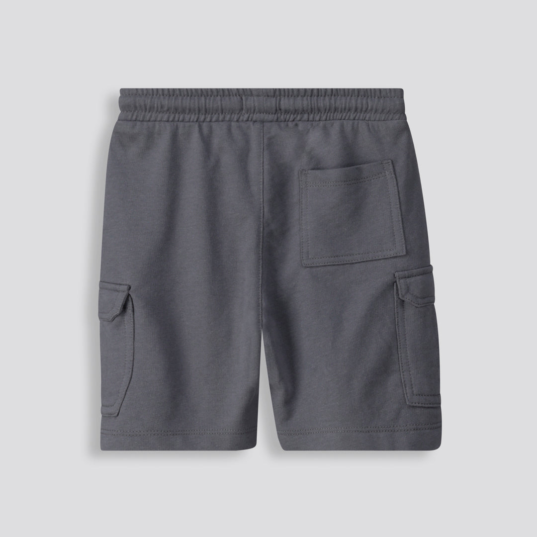 Boys Trackie Shorts Charcoal