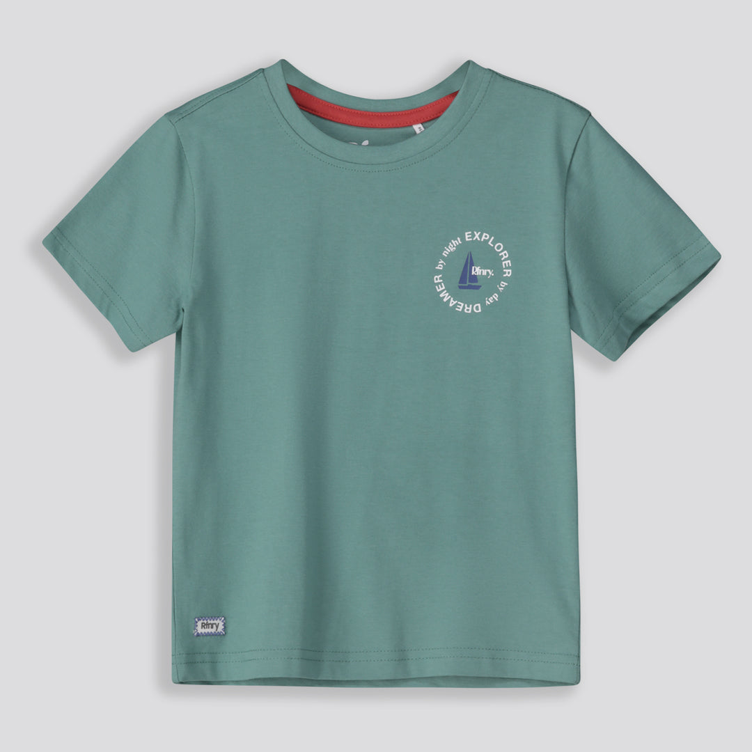 Boys Graphic Tee Green