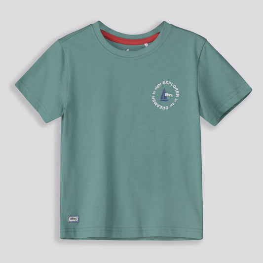 Boys Graphic Tee Green