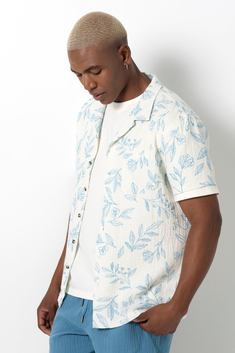 Double Cloth Shirt Off White