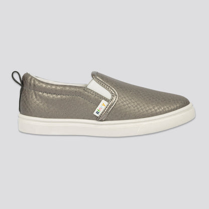 Girls Metallic Slip-On Bronze
