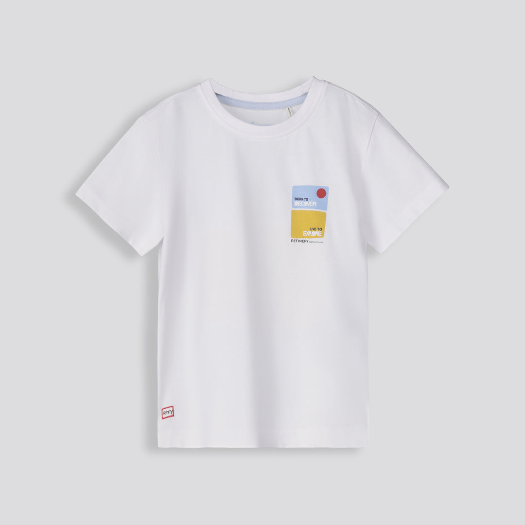Boys Graphic Tee Optic White