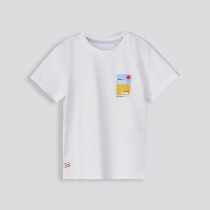 Boys Graphic Tee Optic White
