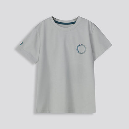 Boys Branded Tee Light Blue