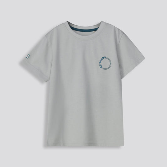 Boys Branded Tee Light Blue