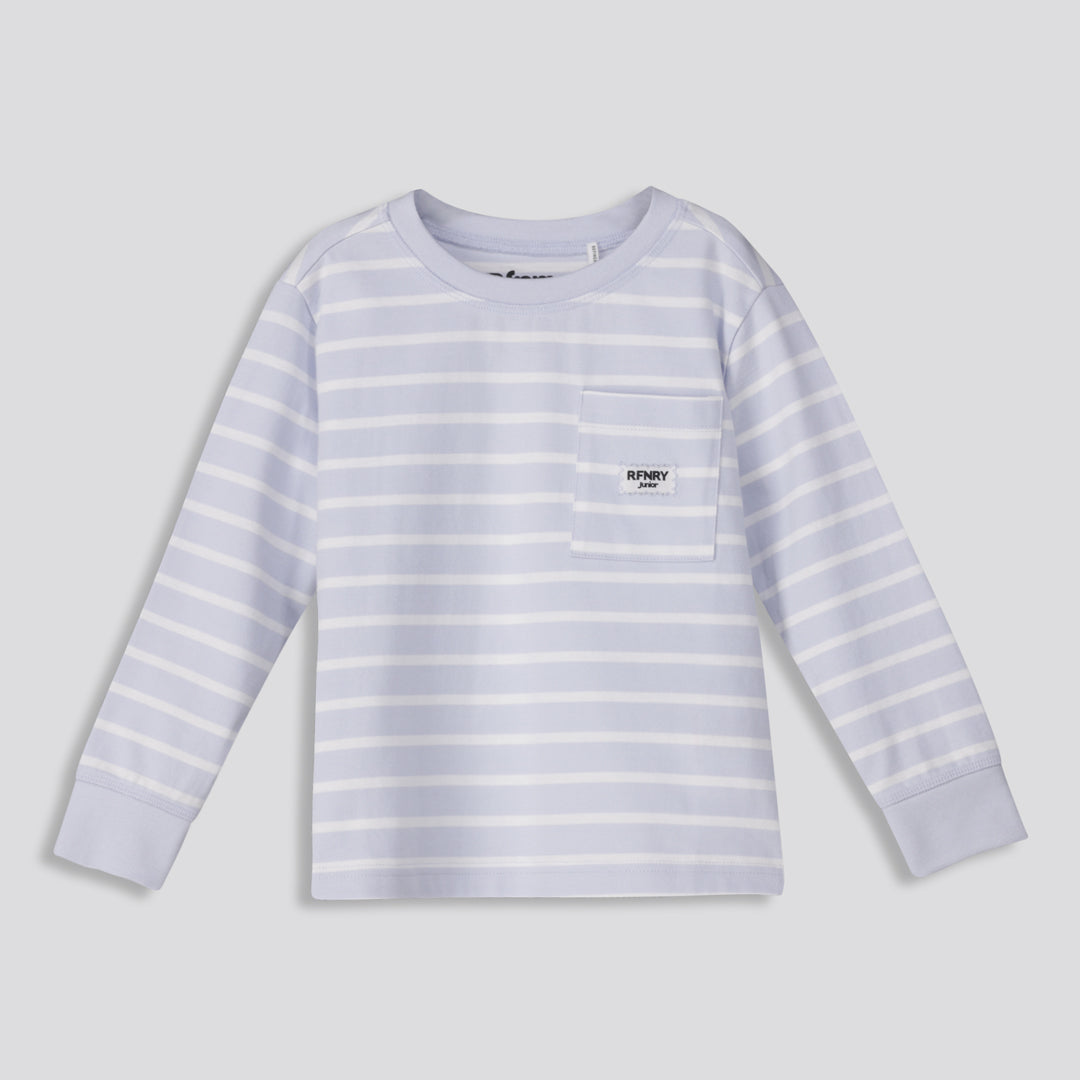 Boys Striped Long Sleeve Light Blue