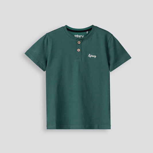 Boys Henley Tee Green