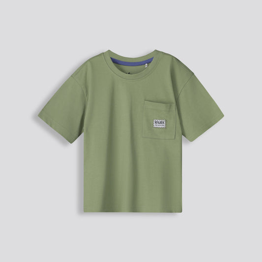 Boys Oversized Tee Chartreuse