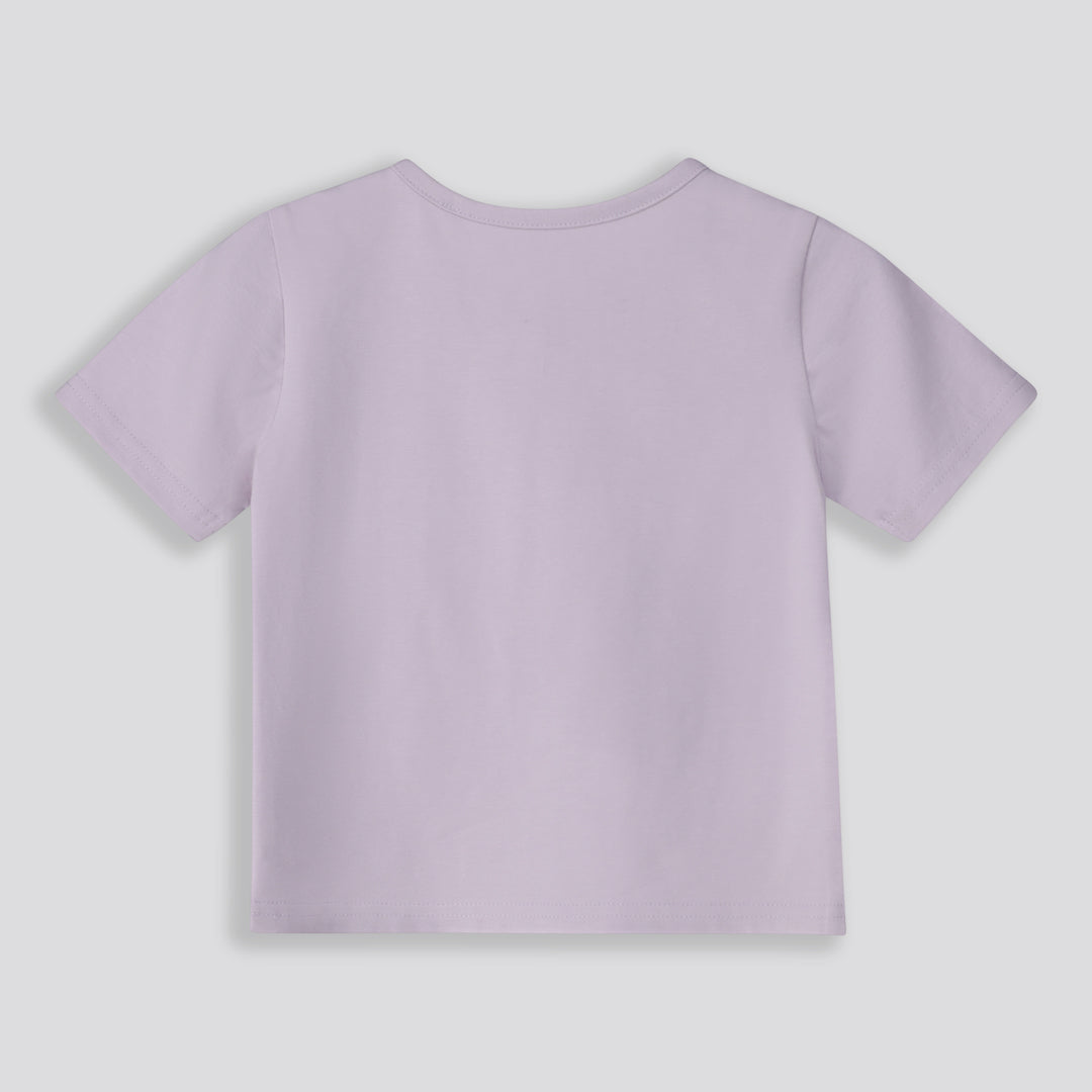 Girls Branded Tee Purple