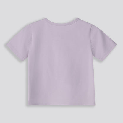 Girls Branded Tee Purple