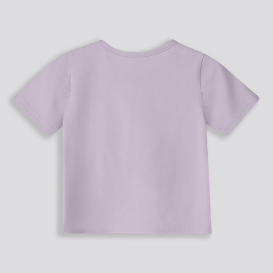 Girls Branded Tee Purple