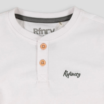 Boys Henley Tee White