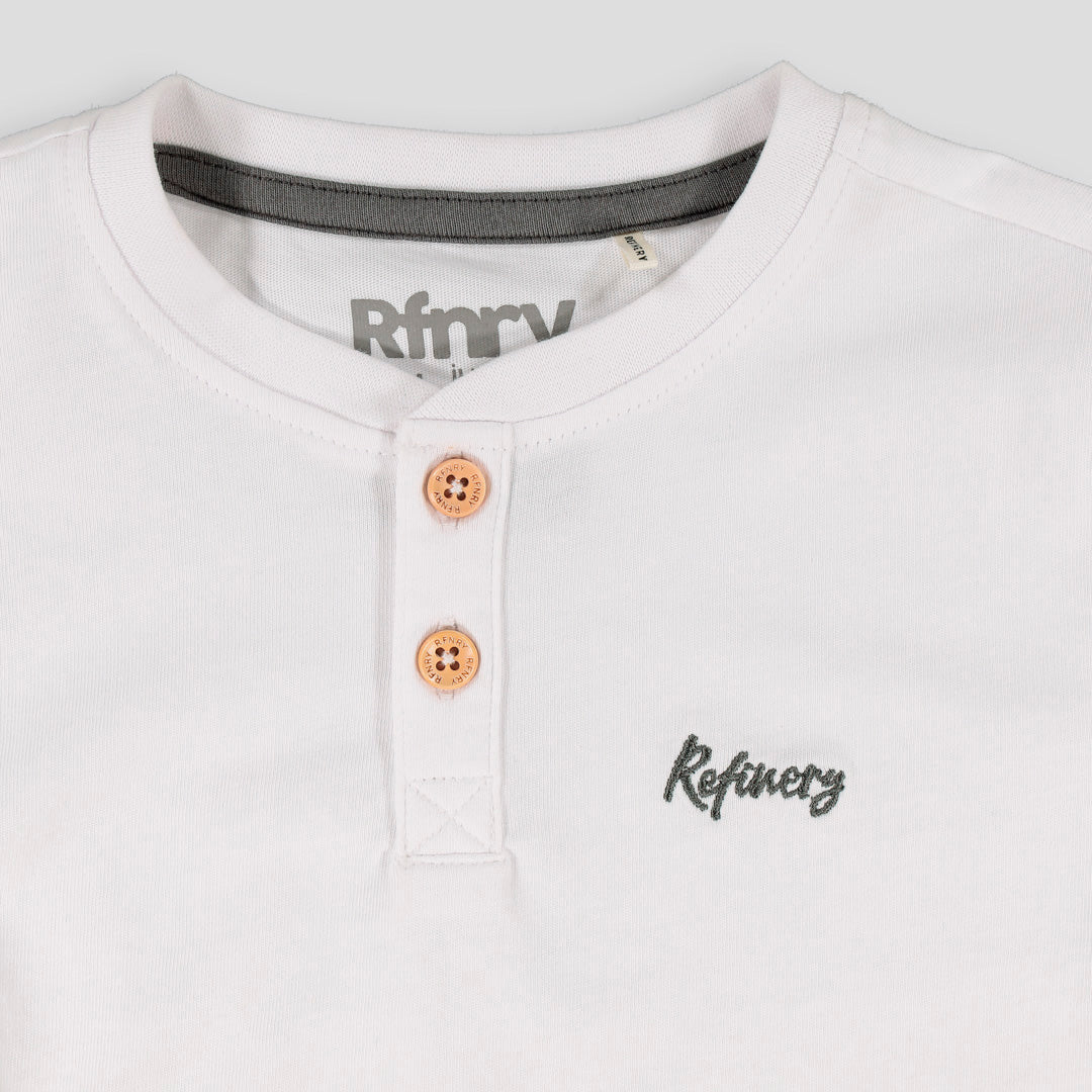 Boys Henley Tee White