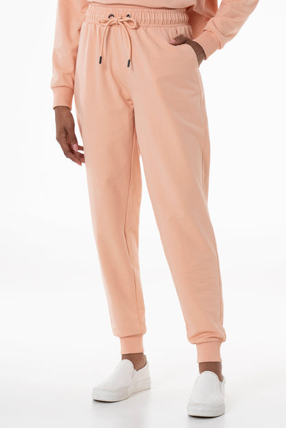 Slim Fit Track Pants Peach
