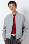 Melton Bomber Jacket Ice Mel