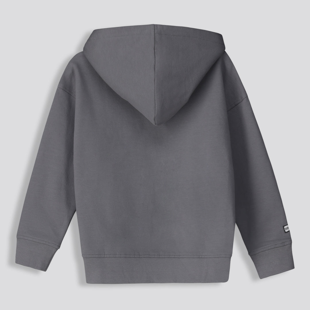 Kids Statement Hoodie Charcoal