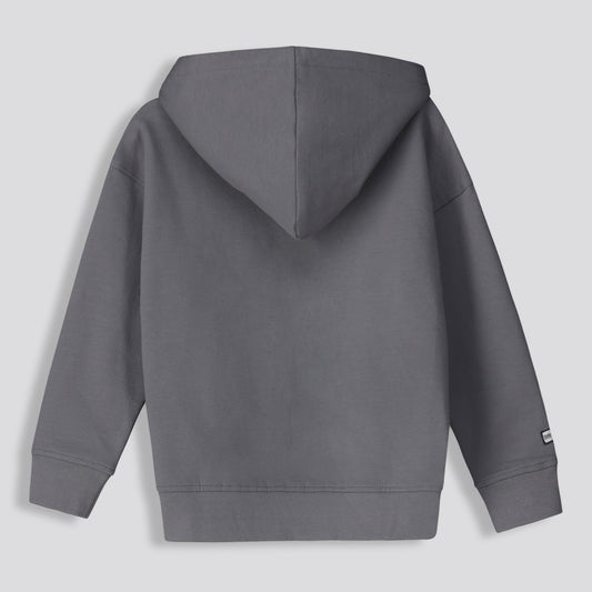 Kids Statement Hoodie Charcoal