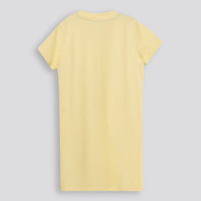 Girls T-Shirt Dress Yellow
