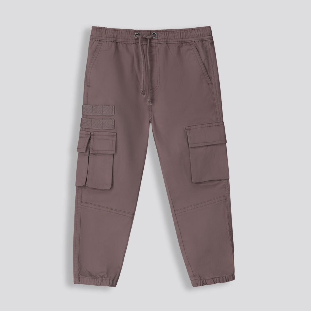 Boys Cargo Pants Brown