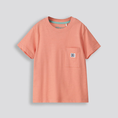 Boys Pocket Tee Rust