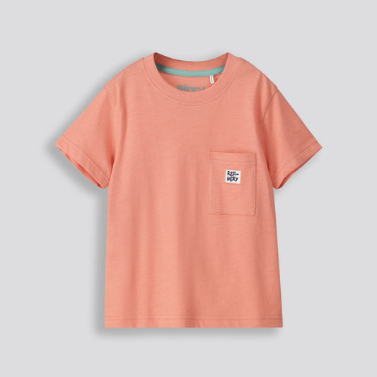Boys Pocket Tee Rust