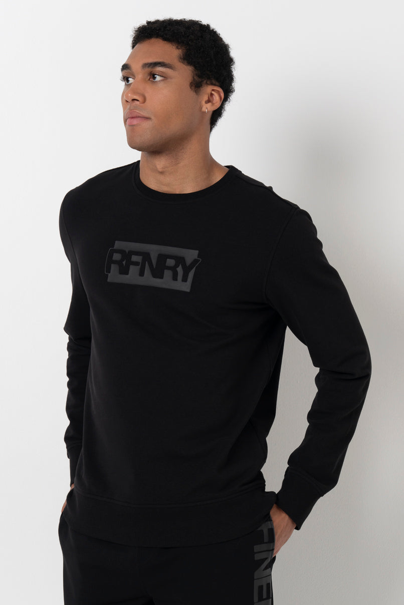 Statement Sweat Top Black