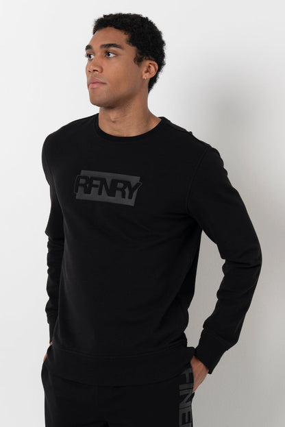 Statement Sweat Top Black
