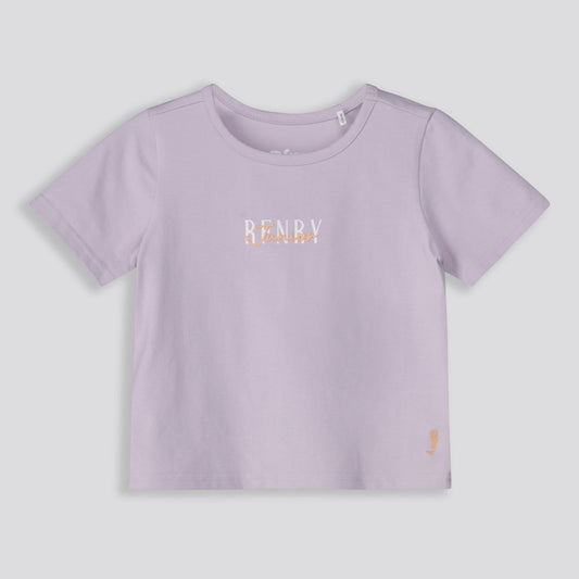 Girls Branded Tee Purple